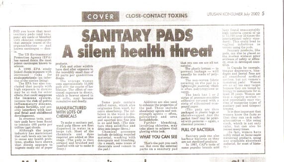 Warning : Sanitary Napkins - A silent Health Threat